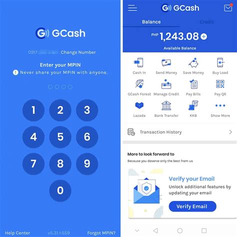 gcash account log in